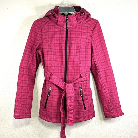 XERSION PERFORMANCE Hooded Jacket Womens S Pink Microfiber Fleece Lining… - Picture 1 of 15